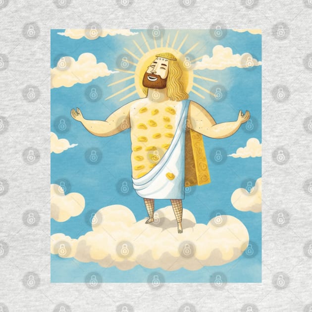 Cheesus Jesus Christ Funny Cheese Christian Pun Christmas by starryskin